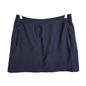 Womens Tail Tech Elevation Blue Textured Skort Skirt Nylon Blend Stretch Size S